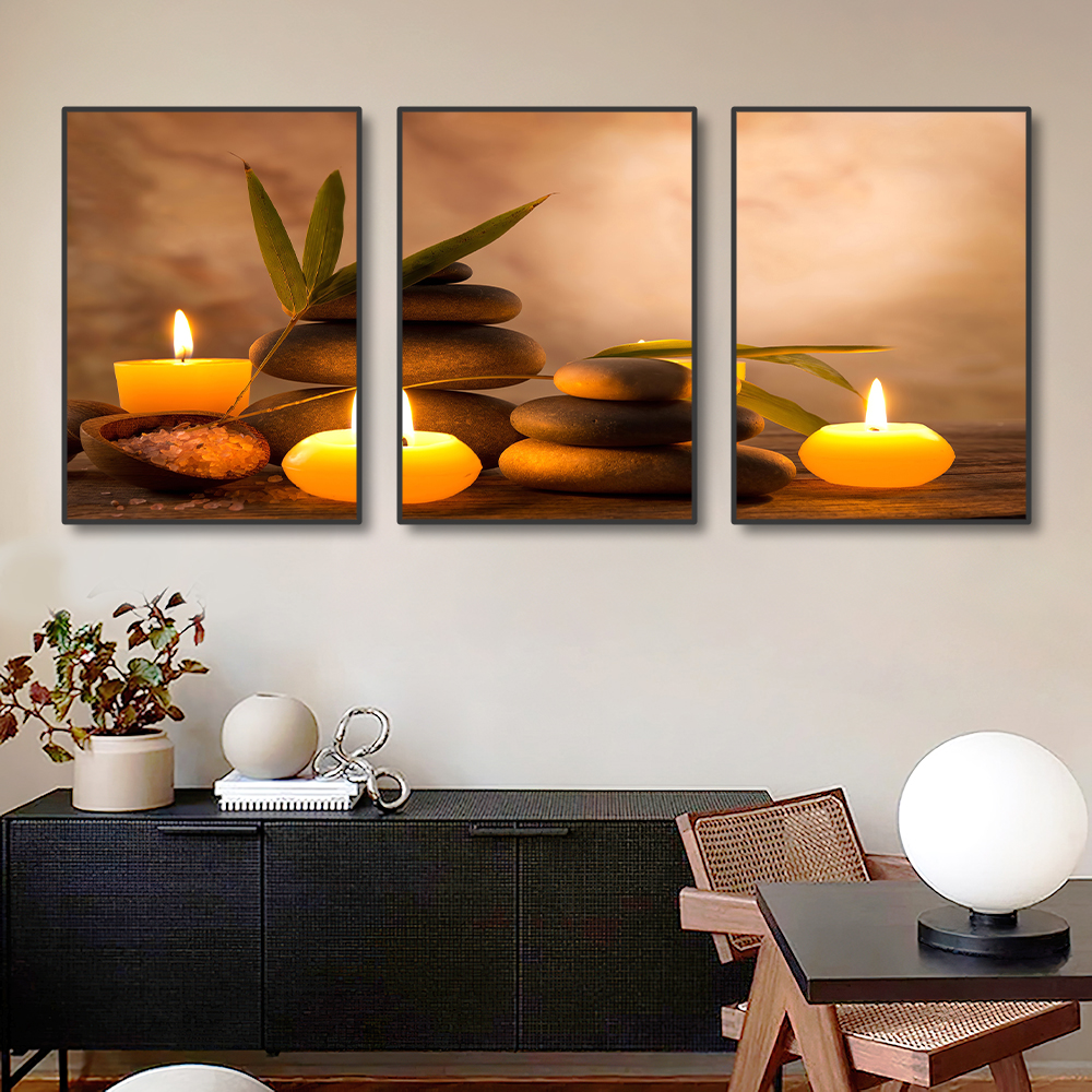 3PCS Frameless Canvas Painting – Spa Wellness Images Bewertung und Preis