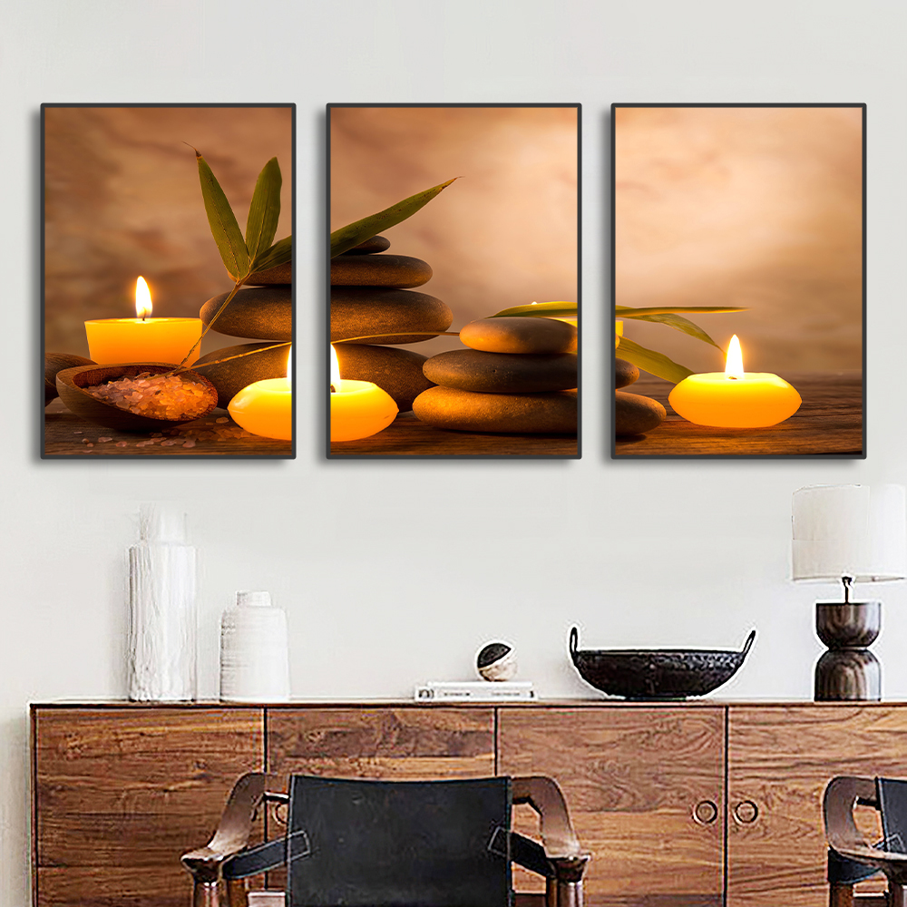 3PCS Frameless Canvas Painting – Spa Wellness Images Bewertung und Preis