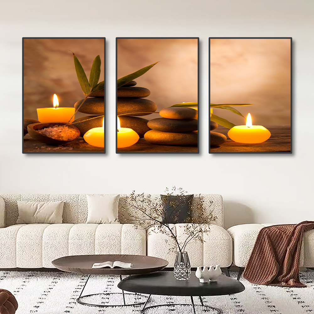 3PCS Frameless Canvas Painting – Spa Wellness Images Bewertung und Preis